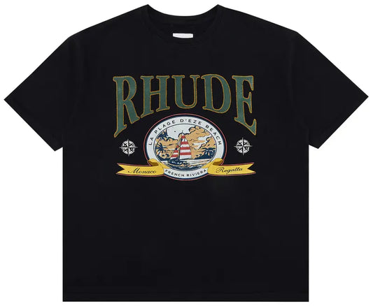 Rhude Monaco Regatta Tee 'Vintage Black'