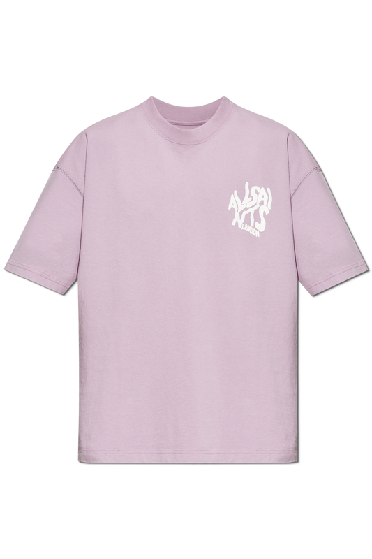 AllSaints Orlando SS Crew Ashed Purple Shirt