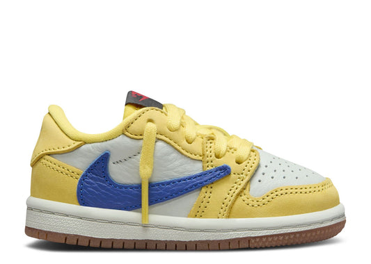 Travis Scott Jordan 1 Low Canary TD