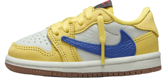 Travis Scott Jordan 1 Low Canary TD