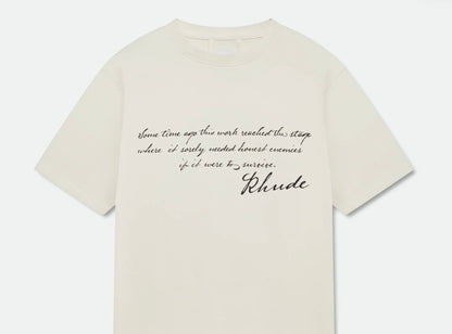 RHUDE MONTENEGRO MORADA TEE WHITE