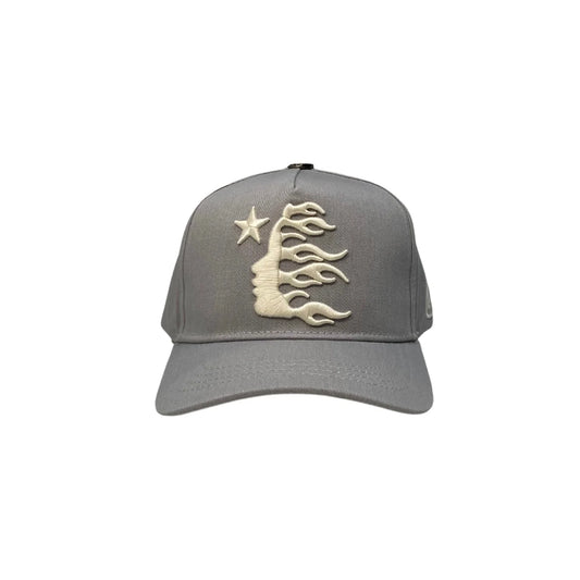 Hellstar OG Logo Snapback Hat Grey