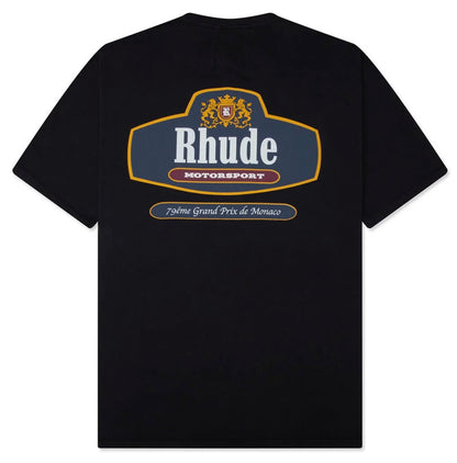 Rhude Racing Crest Tee Black
