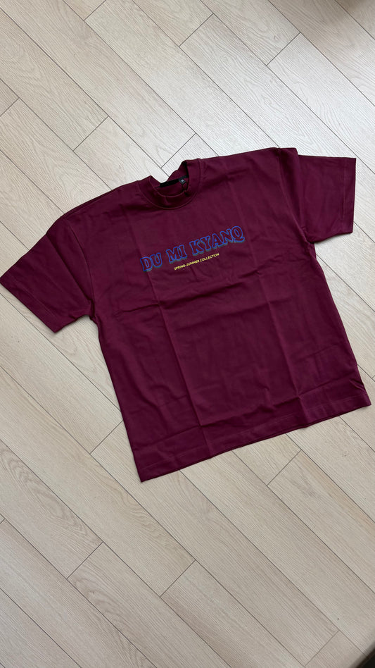 Du Mi Kyang SS Collection Tee Maroon