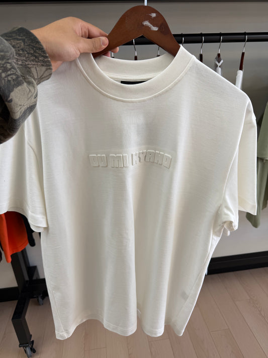 Du Mi Kyanq Tee Embossed White - Qualité Los Angeles