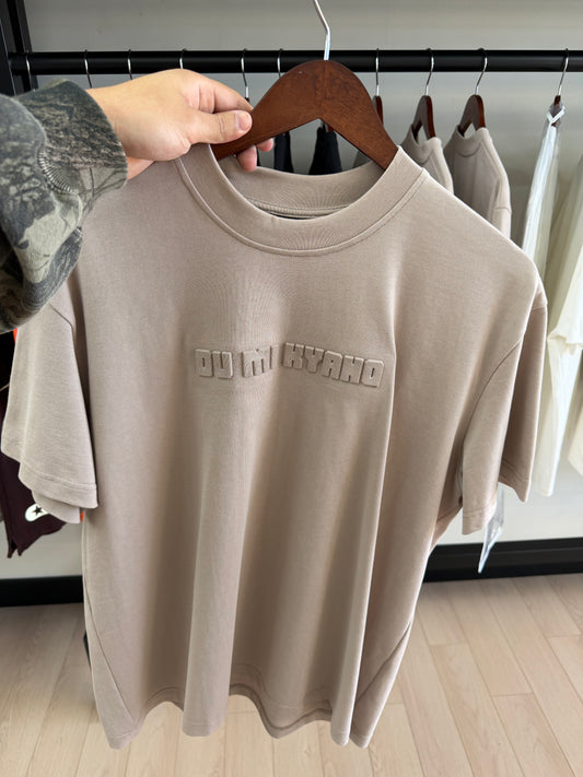 Du Mi Kyanq Tee Embossed Tan - Qualité Los Angeles
