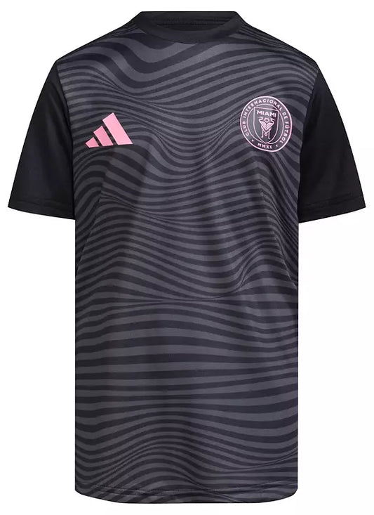 adidas Youth Inter Miami CF Lionel Messi #10 Black T-Shirt