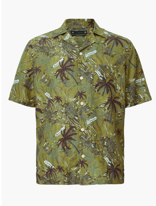 AllSaints Liner Printed Relaxed Fit Shirt