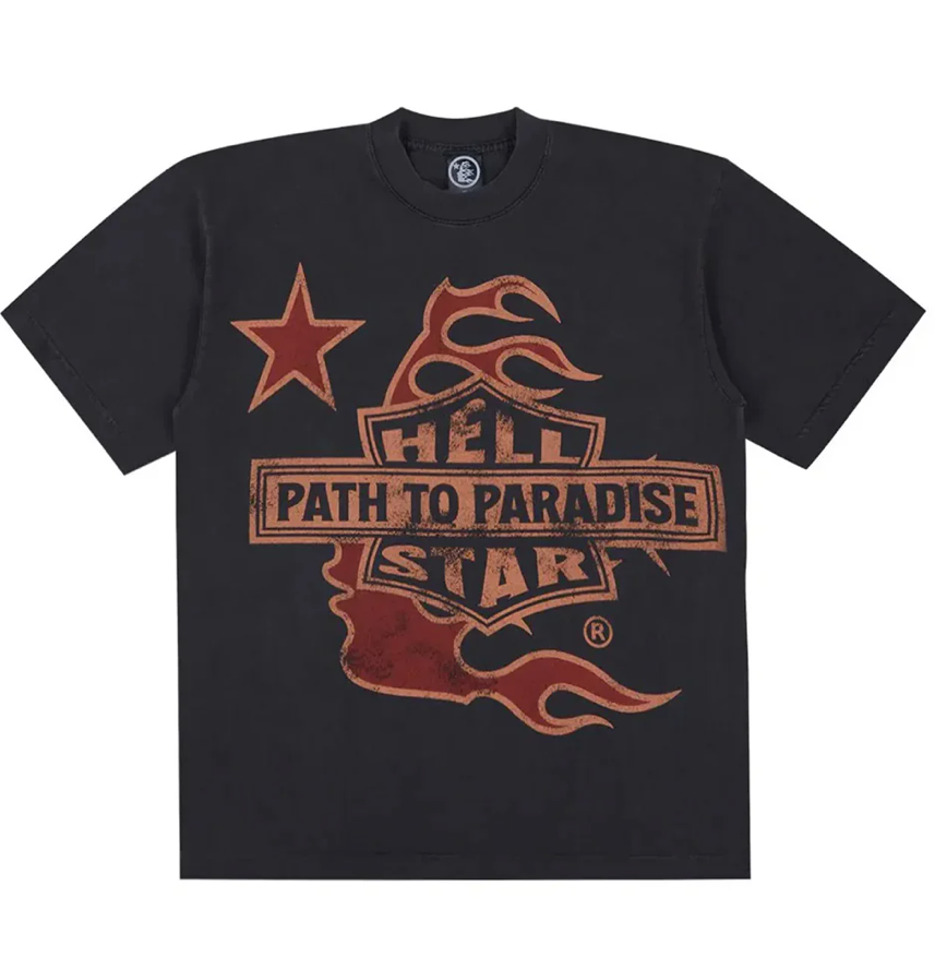 Hellstar Biker Tour Tee Grey