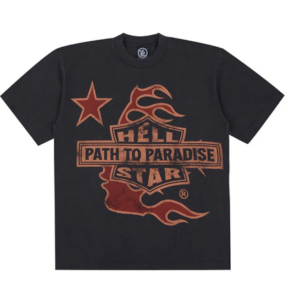 Hellstar Biker Tour Tee Grey