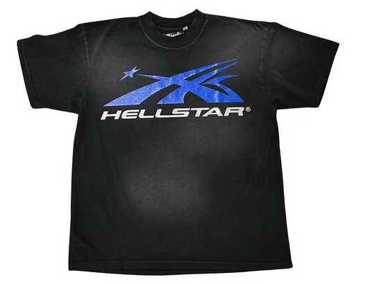Hellstar Gel Sport Logo (Black/Blue) T-shirt