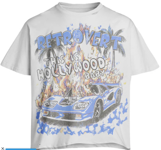 RETROVERT HOLLYWOOD T-SHIRT BLUE