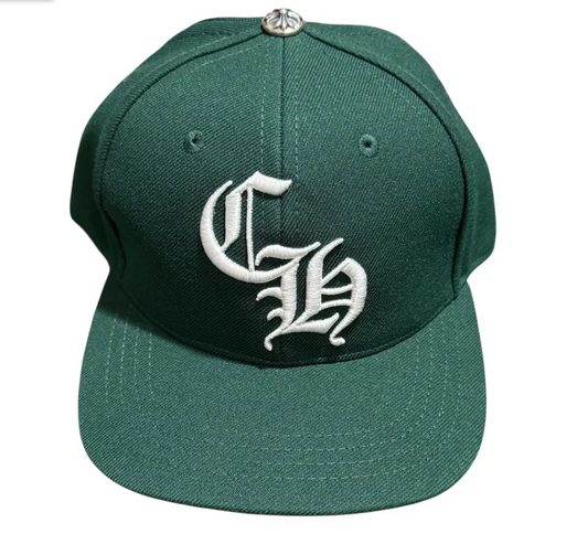 Chrome Hearts 6 Panel On Field Baseball Cap Forest Green - Qualité Los Angeles