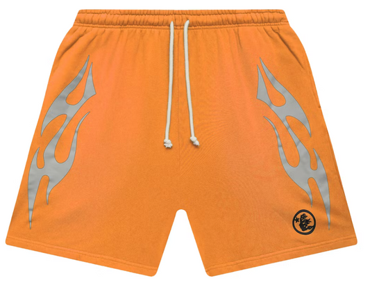 HellStar Flame Shorts Orange - Qualité Los Angeles