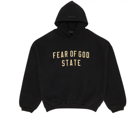 Fear of God Essentials Fleece Hoodie 'Black' - Qualité Los Angeles