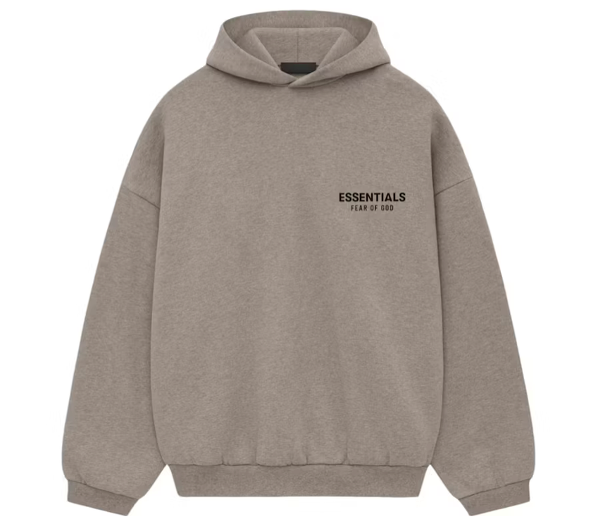 Fear of God Essentials Fleece Hoodie (FW24) Heather Gray - Qualité Los Angeles