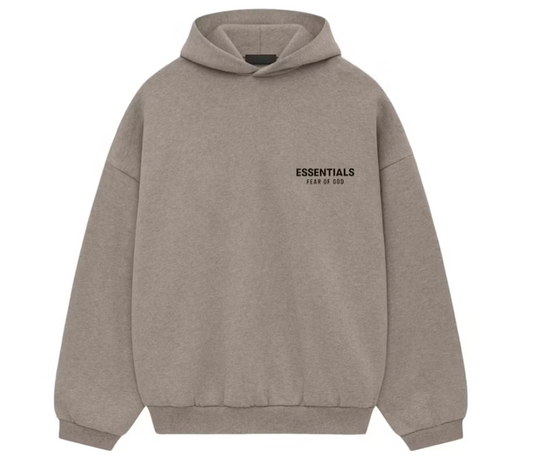 Fear of God Essentials Fleece Hoodie (FW24) Heather Gray - Qualité Los Angeles