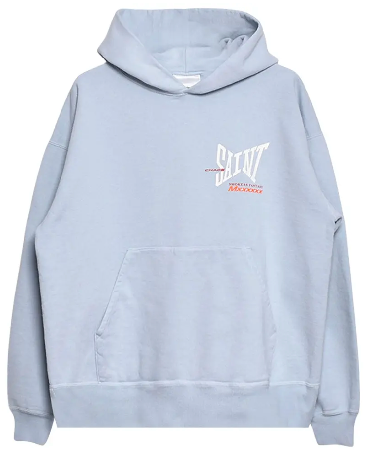 St. Michael Ribbon Saint Hoodie 'Blue' - Qualité Los Angeles