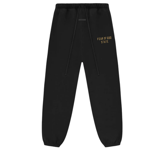 Fear of God State Essentials Fleece Sweatpant 'Black' - Qualité Los Angeles