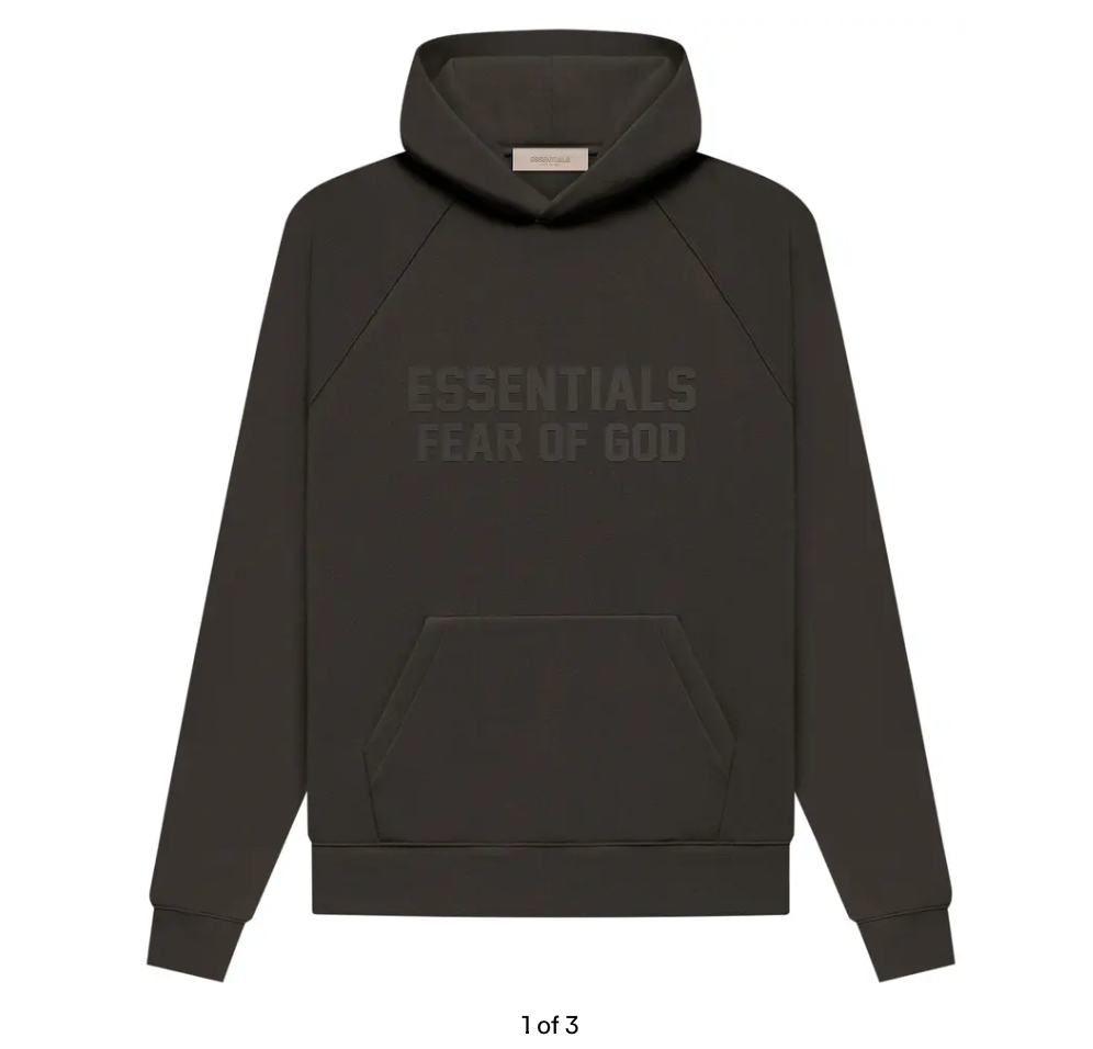 Fear of God Essentials Hoodie 'Off Black - Qualité Los Angeles