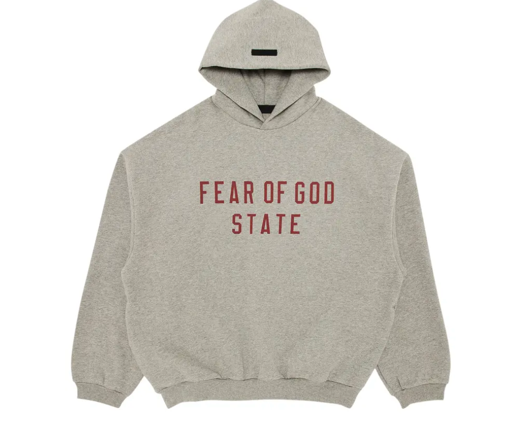 Fear of God State Essentials Fleece Hoodie 'Dark Heather' - Qualité Los Angeles