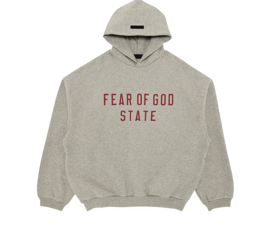 Fear of God State Essentials Fleece Hoodie 'Dark Heather' - Qualité Los Angeles