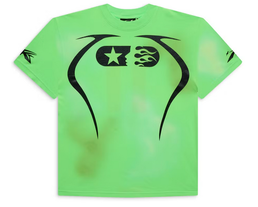 Hellstar Warm Up T-shirt Neon Green - Qualité Los Angeles