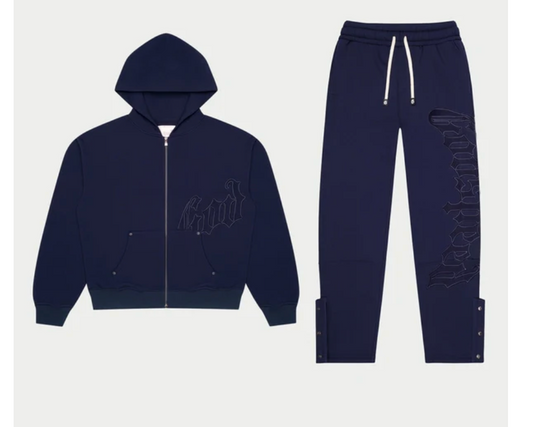 GodSpeed OG Logo Sweatsuit (Double Navy) - Qualité Los Angeles