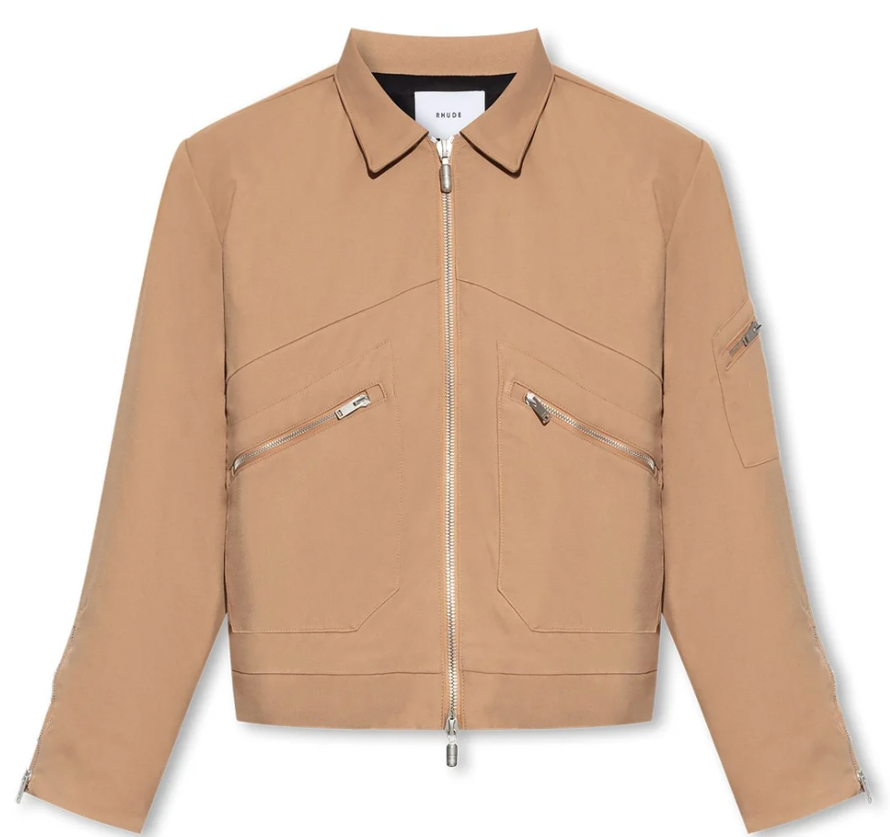 Rhude Sambac Zipped Bomber Jacket - Qualité Los Angeles