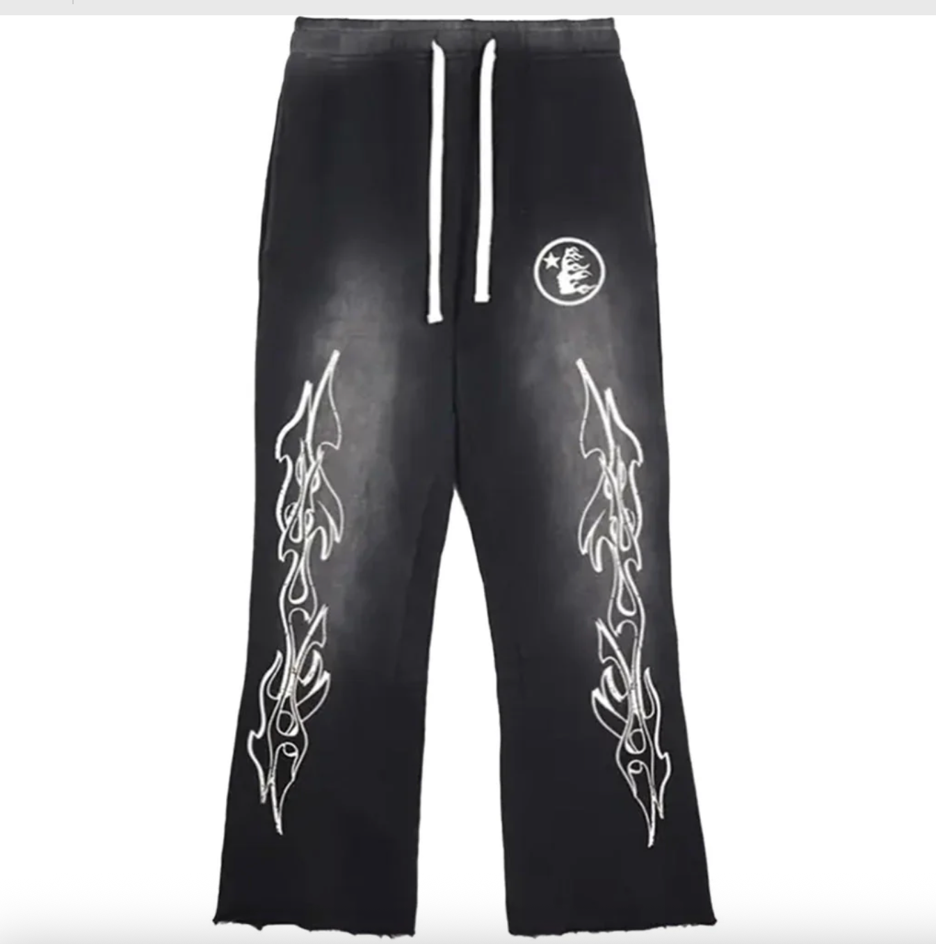 HELLSTAR STUDIOS "RACER" FLARE SWEATPANTS BLACK - Qualité Los Angeles