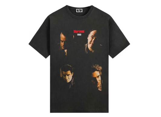 Kith x The Sopranos Characters Vignette Vintage Tee Black - Qualité Los Angeles