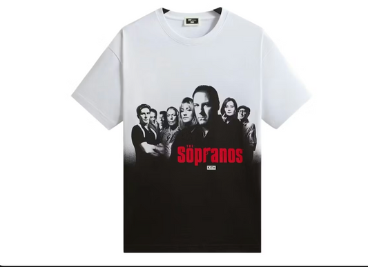 Kith x The Sopranos Ombre Poster Vintage Tee White - Qualité Los Angeles