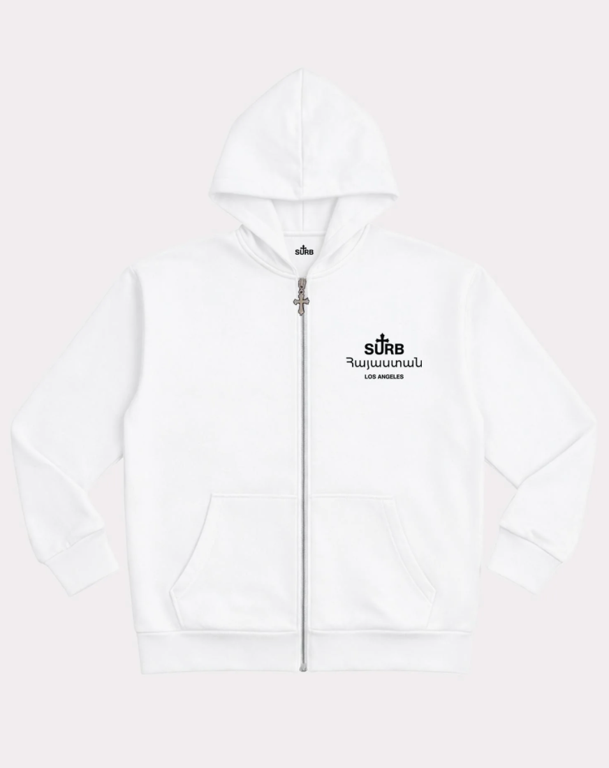 SURB Elevate Zip-Up White - Qualité Los Angeles