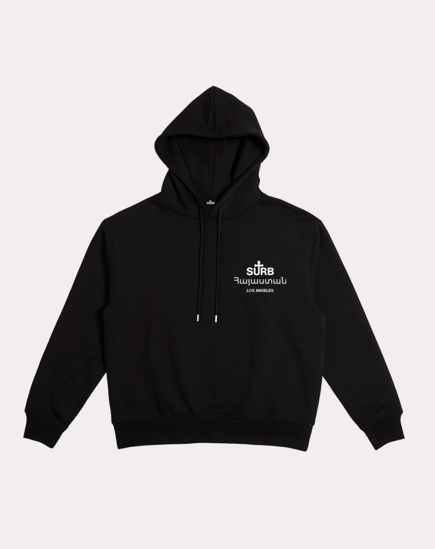 SURB Supreme Hoodie Black - Qualité Los Angeles