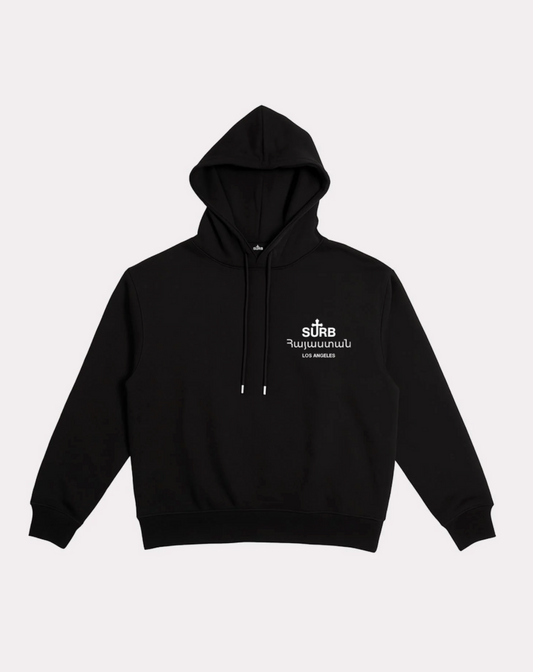 SURB Supreme Hoodie Black - Qualité Los Angeles