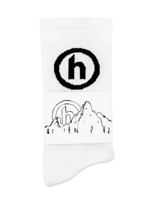 Hidden NY Core Socks White/Black - Qualité Los Angeles