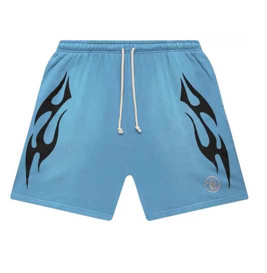 Hellstar Flame Short Baby Blue - Qualité Los Angeles