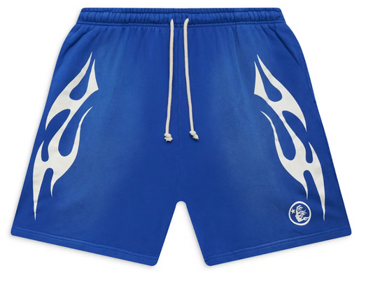 Hellstar Flame Short Blue White - Qualité Los Angeles