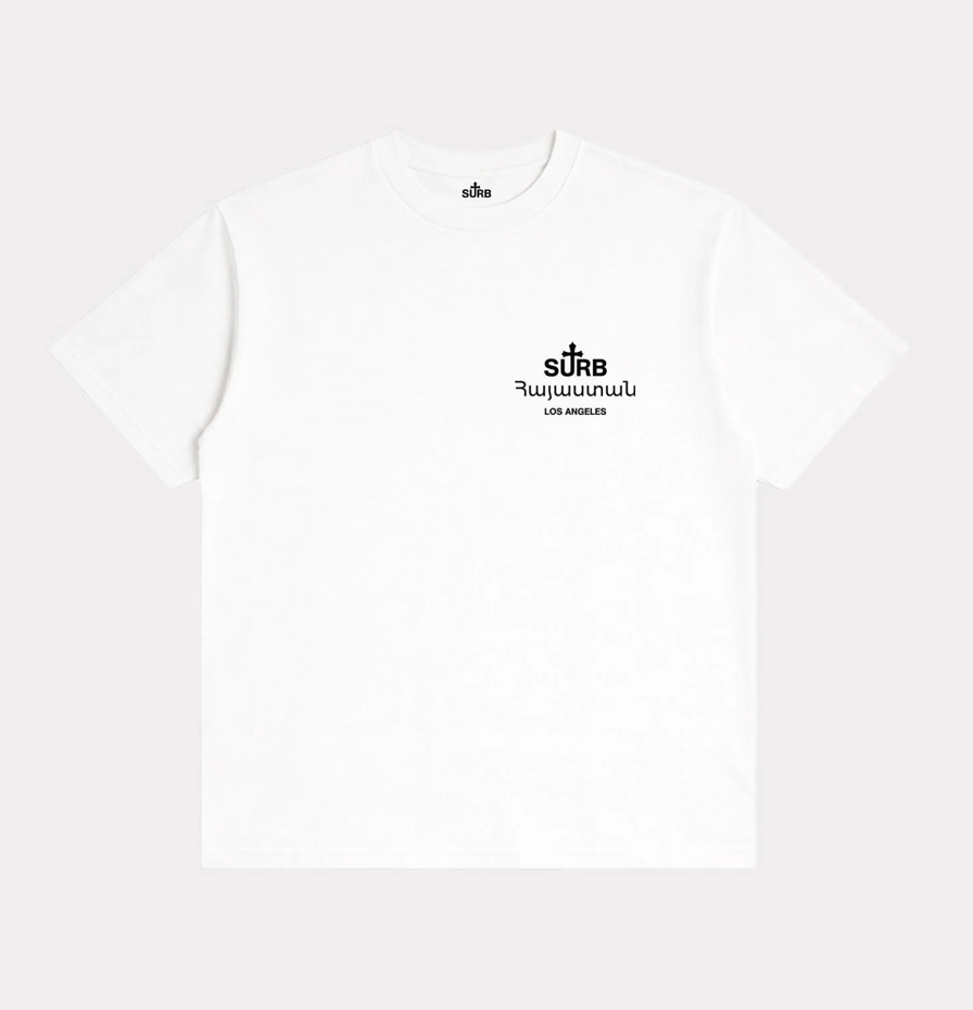 SURB Prime Tee White - Qualité Los Angeles
