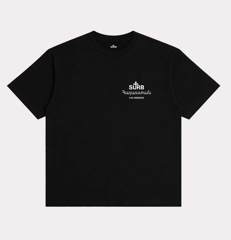 SURB Prime Tee Black - Qualité Los Angeles