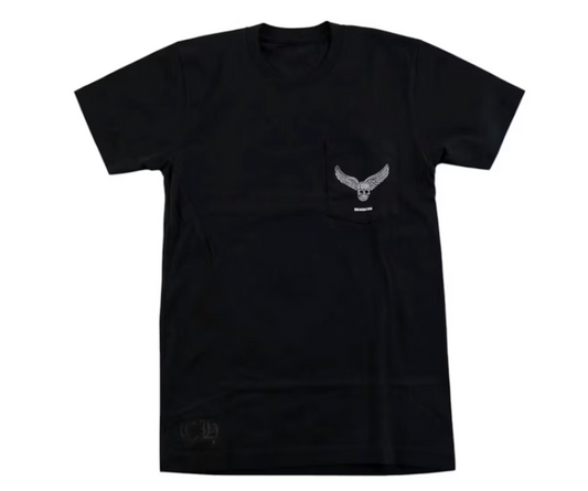 Chrome Hearts Yungblud Aerosmith Cross T-shirt Black/White - Qualité Los Angeles