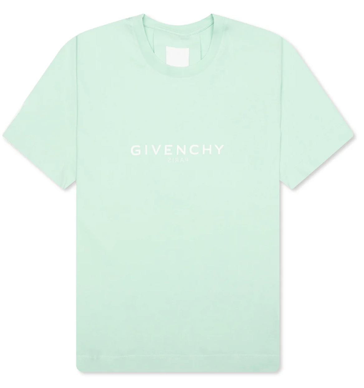 GIVENCHY SLIM FIT REVERSE PRINT T-SHIRT - AQUA GREEN - Qualité Los Angeles