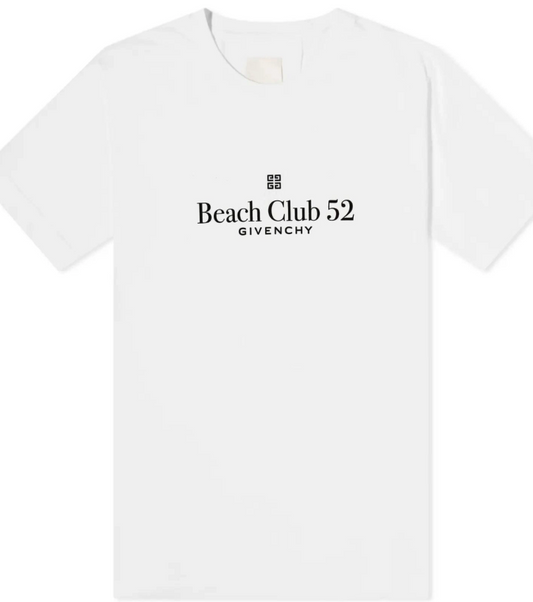 Givenchy Men's Beach Club 52 T-Shirt White - Qualité Los Angeles