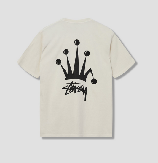 Stussy Regal Crown Pigment Dyed T-shirt White - Qualité Los Angeles