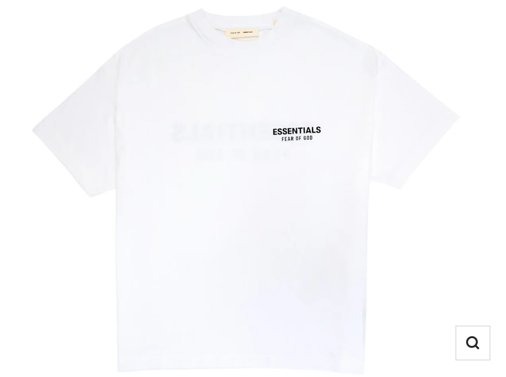 FEAR OF GOD ESSENTIALS CLASSIC SHORT SLEEVE TEE BRIGHT WHITE