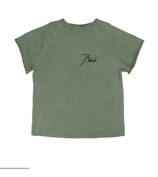 Rhude Classique Olive Tee - Qualité Los Angeles