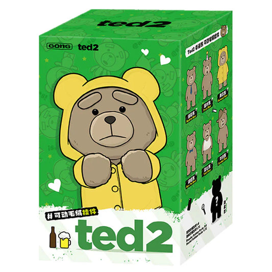 POP MART Ted2 Teddy Bear Action Plush Pendant Blind Box