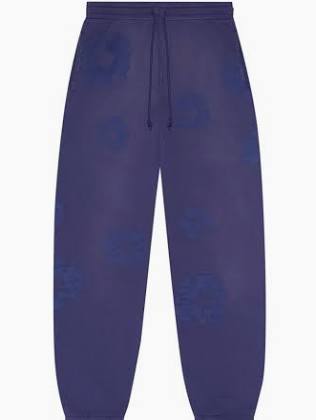 Denim Tears Mono Wreath Sweatpants Navy