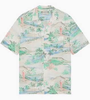 AllSaints Biarritz Short Sleeve Printed Shirt