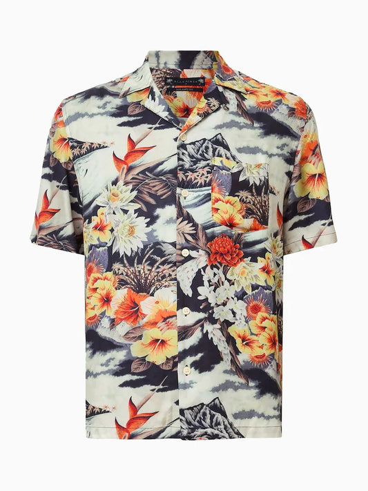 AllSaints Oscani Short Sleeve Printed Shirt